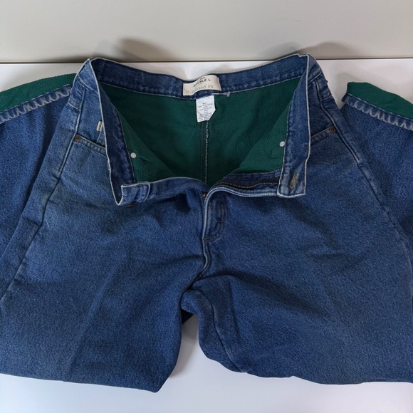 L.L.BEAN Mens 33x29 Double L Relaxed Fit Fleece Lined Jeans Winter Utility Work - Picture 5 of 7